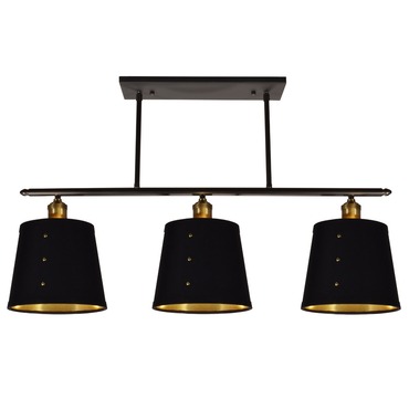 Modern Lighting Contemporary By Dainolite Fayette 3 Light Linear Pendant