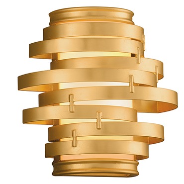 Vertigo Gold Leaf Wall Light