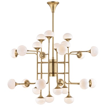 Fleming Chandelier | Hudson Valley Lighting at Lightology Fleming Chandelier