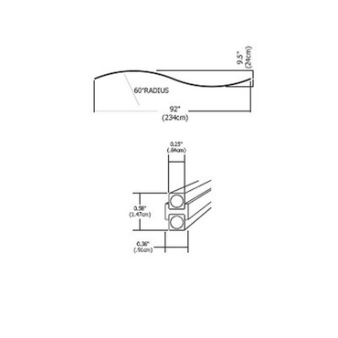 Monorail Pre-Bent S Curve | PureEdge Lighting at Lightology Monorail Pre-Bent S Curve