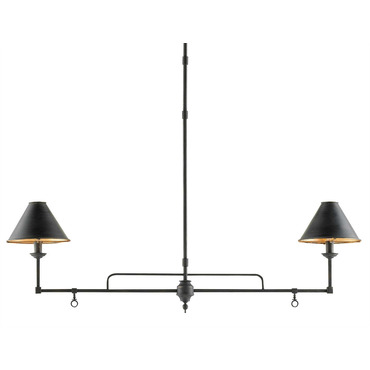Prosperity Linear Chandelier | Currey and Company at Lightology Prosperity Linear Chandelier