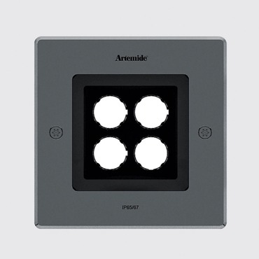 Ego 150 Spot Outdoor Square Ceiling Downlight | Artemide at Lightology Ego 150 Spot Outdoor Square Ceiling Downlight