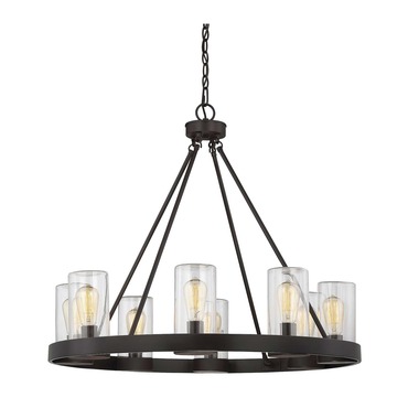 Inman Round Outdoor Chandelier | Savoy House at Lightology Inman Round Outdoor Chandelier