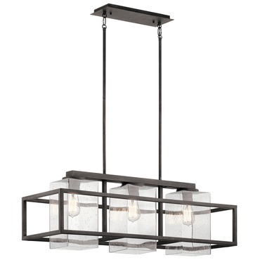 Wright Outdoor Linear Chandelier | Kichler at Lightology Wright Outdoor Linear Chandelier