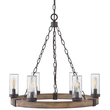 Sawyer Outdoor Chandelier | Hinkley Lighting at Lightology Sawyer Outdoor Chandelier