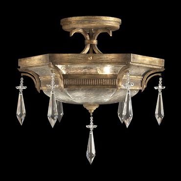 Monte Carlo Semi Flush Ceiling Light | Fine Art Handcrafted Lighting at Lightology Monte Carlo Semi Flush Ceiling Light