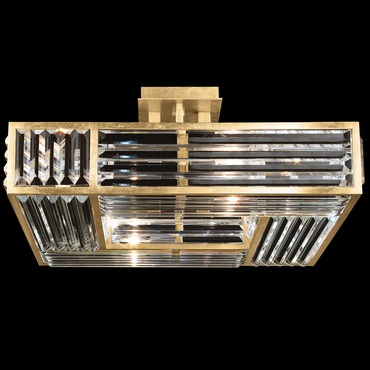 Crystal Enchantment Square Semi Flush Ceiling Light | Fine Art Handcrafted Lighting at Lightology Crystal Enchantment Square Semi Flush Ceiling Light