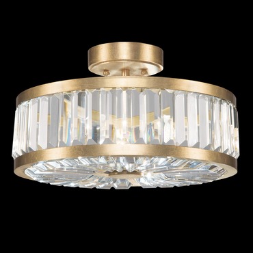 Crystal Enchantment Round Semi Flush Ceiling Light | Fine Art Handcrafted Lighting at Lightology Crystal Enchantment Round Semi Flush Ceiling Light
