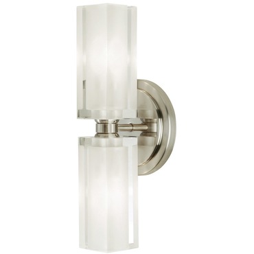Crystal Double Rectangle Wall Light | Stone Lighting at Lightology Crystal Double Rectangle Wall Light