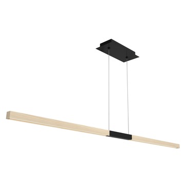 Tie Stix Wood Warm Dim Center Feed Suspension | PureEdge Lighting at Lightology Tie Stix Wood Warm Dim Center Feed Suspension