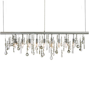 Modern Linear Suspension Lighting Lightology Crystal Linear Suspension