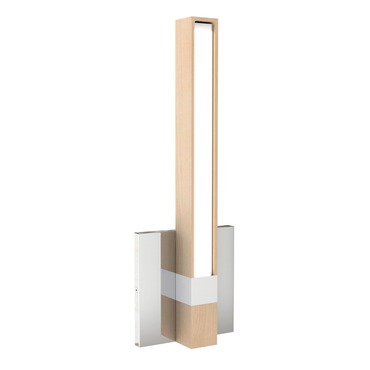 Tie Stix Wood Vertical Fixed Warm Dim Wall Light