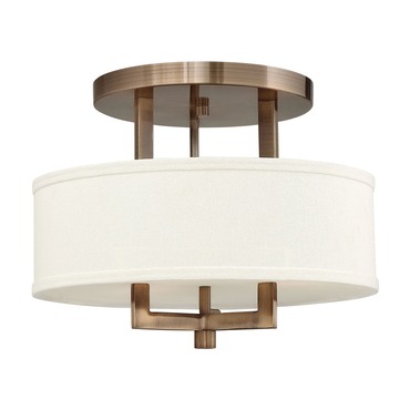 Hampton Semi Flush Ceiling Light | Hinkley Lighting at Lightology Hampton Semi Flush Ceiling Light