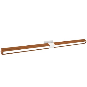 Tie Stix Wood Linear Adjustable Warm Dim Wall Light