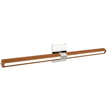 Tie Stix Wood Horizontal Adjustable Wall Light 34IN