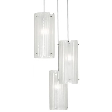 Textured Glass Round Multi Light Pendant | Hammerton Studio at Lightology Textured Glass Round Multi Light Pendant