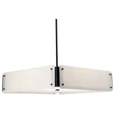 Textured Glass Square Chandelier | Hammerton Studio at Lightology Textured Glass Square Chandelier