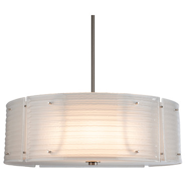 Textured Glass Drum Pendant | Hammerton Studio at Lightology Textured Glass Drum Pendant