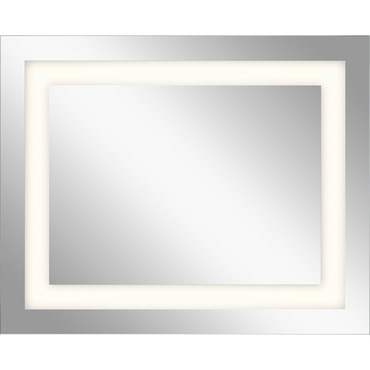 Mirror with Rectangle Inlay Glass