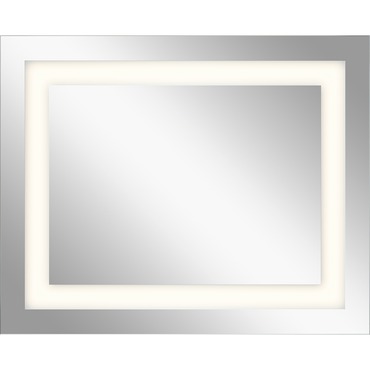 Mirror with Rectangle Inlay Glass | Elan at Lightology Mirror with Rectangle Inlay Glass