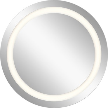 Round Mirror With Full Inlay Glass | Elan at Lightology Round Mirror With Full Inlay Glass