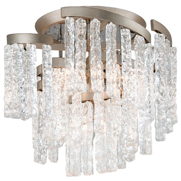 Mont Blanc Semi Flush Ceiling Light | Corbett Lighting at Lightology Mont Blanc Semi Flush Ceiling Light