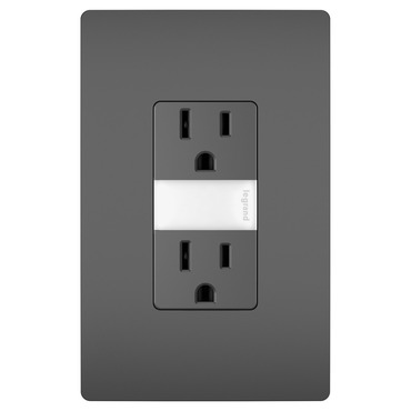 15 Amp Tamper Resistant Outlet with Nightlight