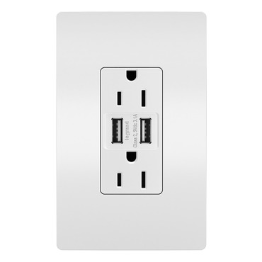 15 Amp Tamper-Resistant Outlet / Type A USB Port