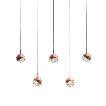 Dora Linear Multi Light Pendant | Seed Design at Lightology Dora Linear Multi Light Pendant