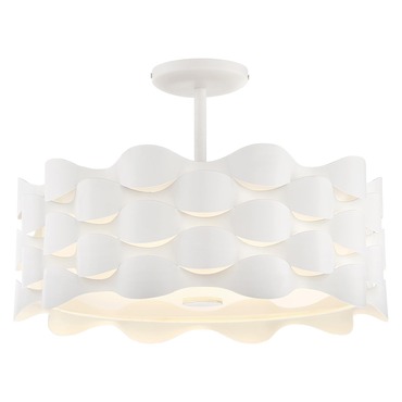 Coastal Current Semi Flush Ceiling Light | George Kovacs at Lightology Coastal Current Semi Flush Ceiling Light