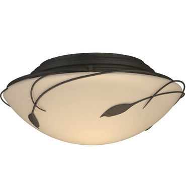 Forged Leaves Ceiling Flush Light | Hubbardton Forge at Lightology Forged Leaves Ceiling Flush Light