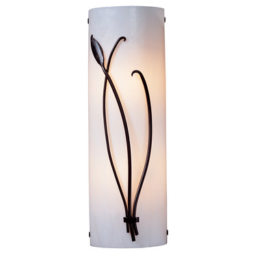 Forged Leaf and Stem Wall Sconce | Hubbardton Forge at Lightology Forged Leaf and Stem Wall Sconce
