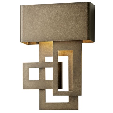 Collage Dark Sky Small Wall Sconce | Hubbardton Forge at Lightology Collage Dark Sky Small Wall Sconce