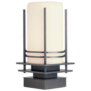 Banded Outdoor Pier Mount Light | Hubbardton Forge at Lightology Banded Outdoor Pier Mount Light