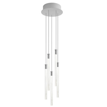 Multispot Tooby Multi-Light Pendant with Round Canopy | Fabbian at Lightology Multispot Tooby Multi-Light Pendant with Round Canopy