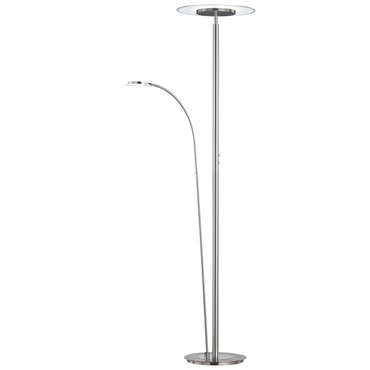 Tampa Torchiere with Side Lamp