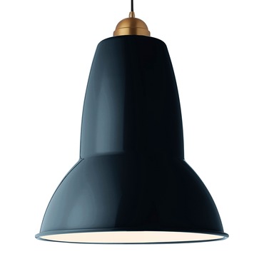 Original 1227 Giant Brass Pendant | Anglepoise at Lightology Original 1227 Giant Brass Pendant