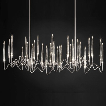 Il Pezzo 3 Long Chandelier | Il Pezzo Mancante at Lightology Il Pezzo 3 Long Chandelier