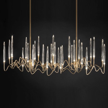 Il Pezzo 3 Long Chandelier | Il Pezzo Mancante at Lightology Il Pezzo 3 Long Chandelier