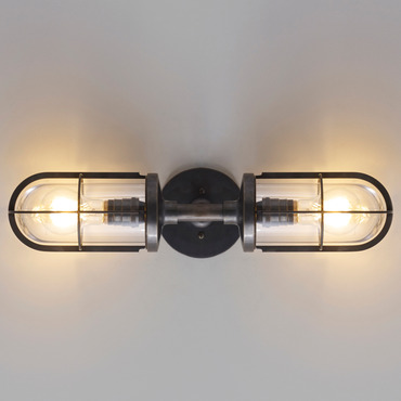 Weatherproof Ship Double Wall Sconce | Original BTC at Lightology Weatherproof Ship Double Wall Sconce