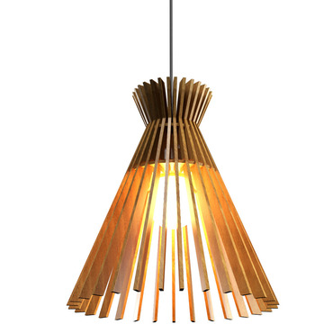 Stecche Di Legno Cone Pendant