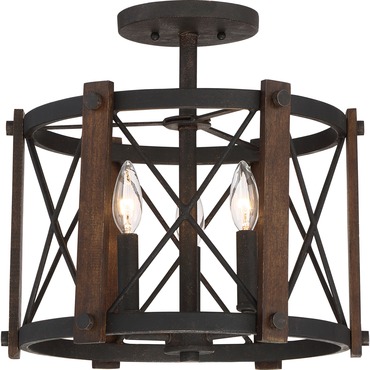 Baron Semi Flush Ceiling Light