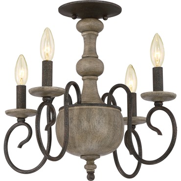 Castile Semi Ceiling Flush Light