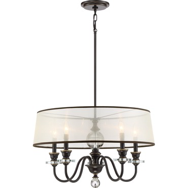 Ceremony Shade Chandelier | Quoizel at Lightology Ceremony Shade Chandelier