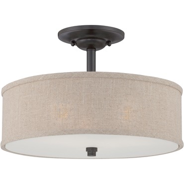 Cloverdale Ceiling Semi Flush Light | Quoizel at Lightology Cloverdale Ceiling Semi Flush Light