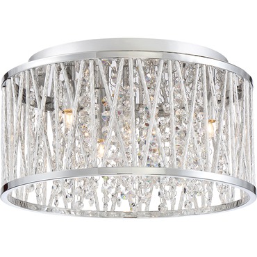 Crystal Cove Flush Mount Ceiling Light | Quoizel at Lightology Crystal Cove Flush Mount Ceiling Light