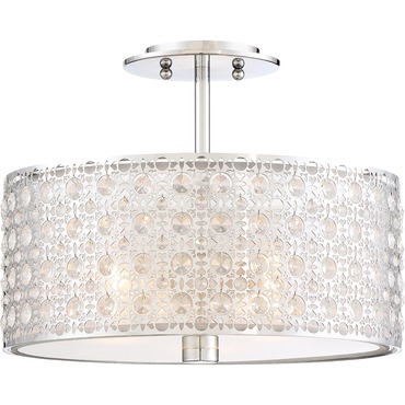 Platinum Verity Semi Flush Ceiling Light | Quoizel at Lightology Platinum Verity Semi Flush Ceiling Light