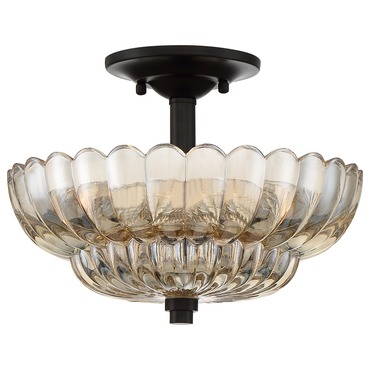 Whitecap Ceiling Semi Flush Light | Quoizel at Lightology Whitecap Ceiling Semi Flush Light