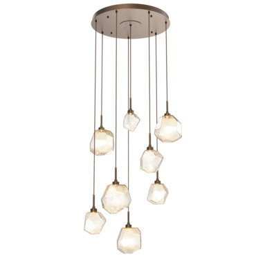 Gem Round Multi Light Pendant | Hammerton Studio at Lightology Gem Round Multi Light Pendant
