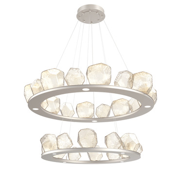 Gem Two Ring Chandelier | Hammerton Studio at Lightology Gem Two Ring Chandelier